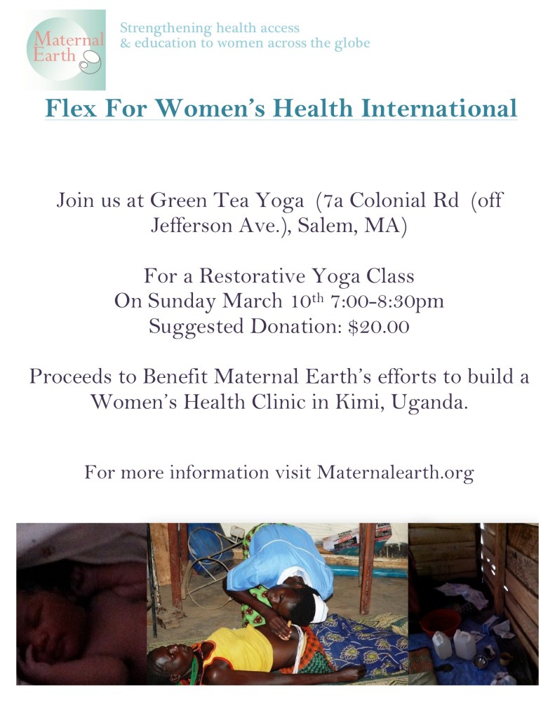 Join us for Yoga at Green Tea to Support Maternal Earth!